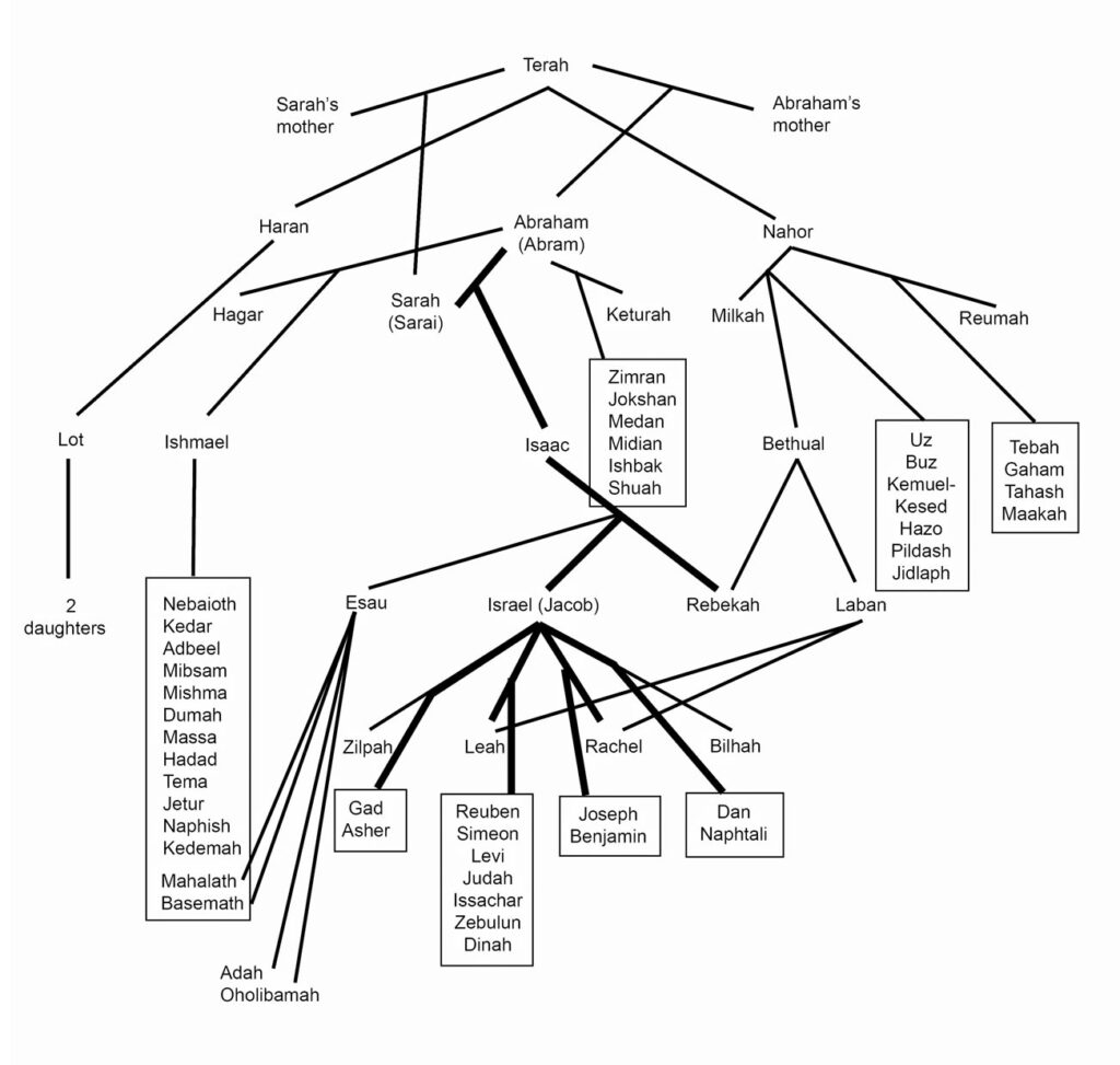 israel family tree lineage ancestry